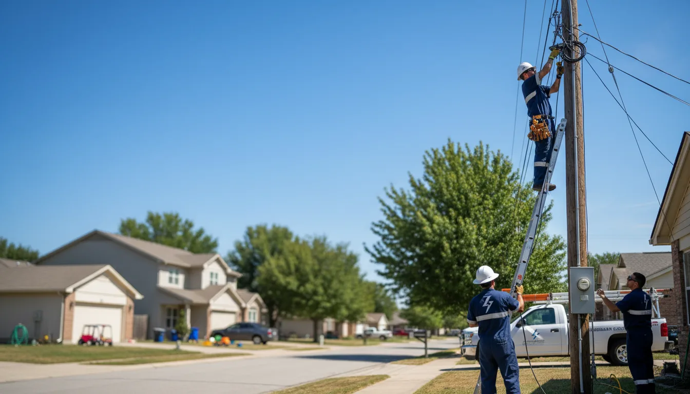 Residential electrician providing installation services in Logansport, LA